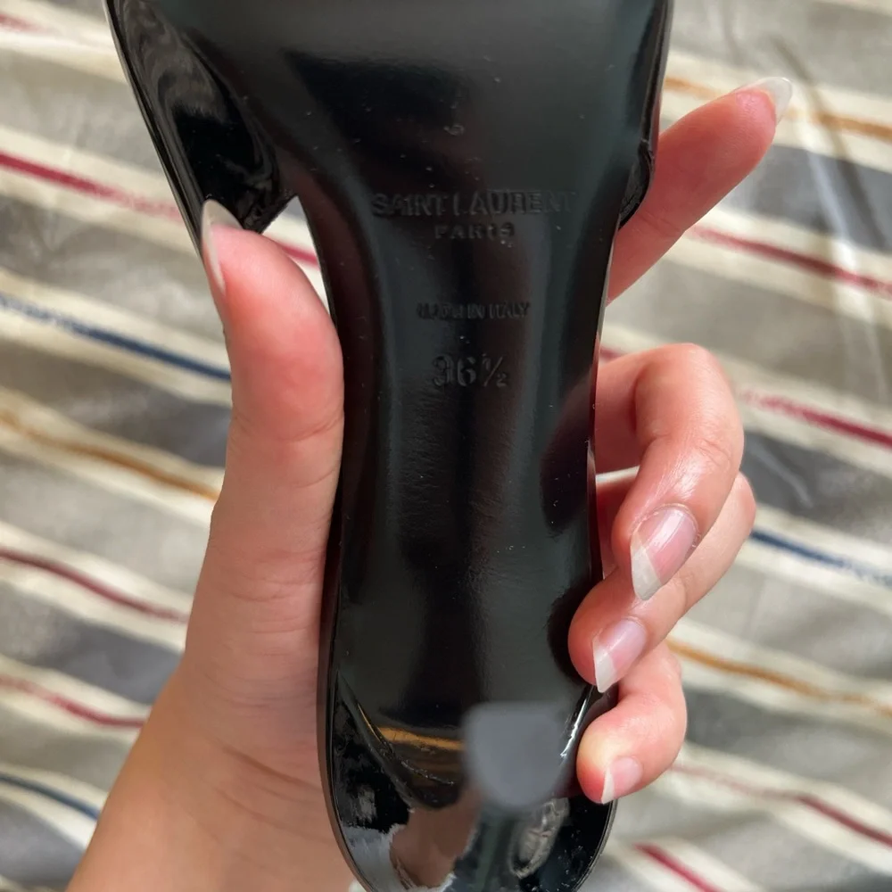NWOT Saint Laurent Avenue Slingback Heels - Picture 9 of 9